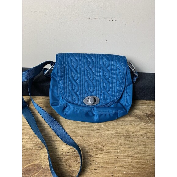 Baggallini Crossbody Small Shoulder Handbag Purse Turquoise Adjust - Picture 1 of 10